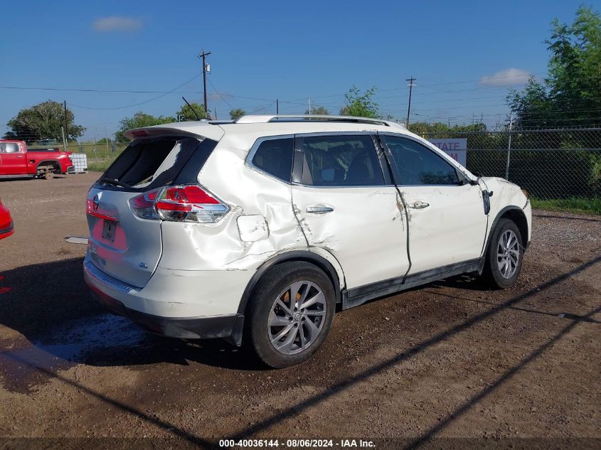 2016 Nissan Rogue Sl VIN: 5N1AT2MT5GC749232 Lot: 40036144