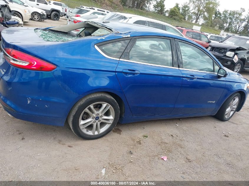 2018 Ford Fusion Hybrid Se VIN: 3FA6P0LU2JR174938 Lot: 40036180