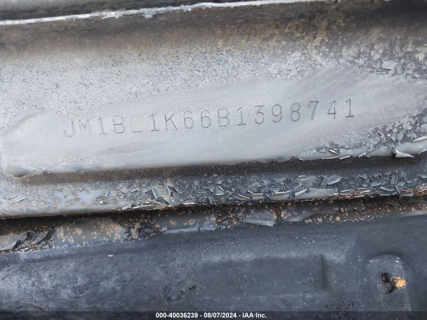 2011 Mazda Mazda3 S Sport VIN: JM1BL1K66B1398741 Lot: 40036239