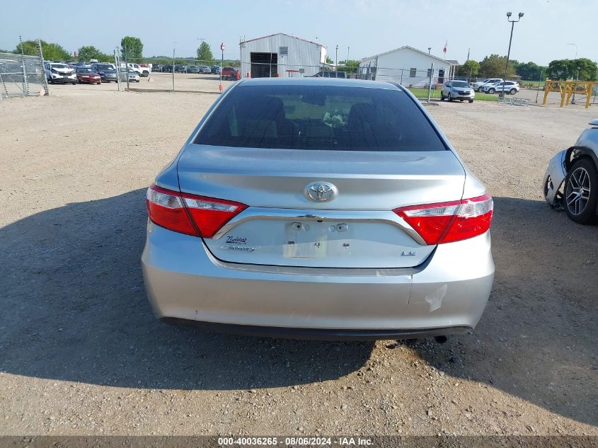 2016 Toyota Camry Le VIN: 4T4BF1FK8GR583931 Lot: 40036265