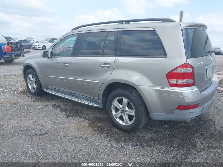 2008 Mercedes-Benz Gl 450 4Matic VIN: 4JGBF71E38A417365 Lot: 40036275
