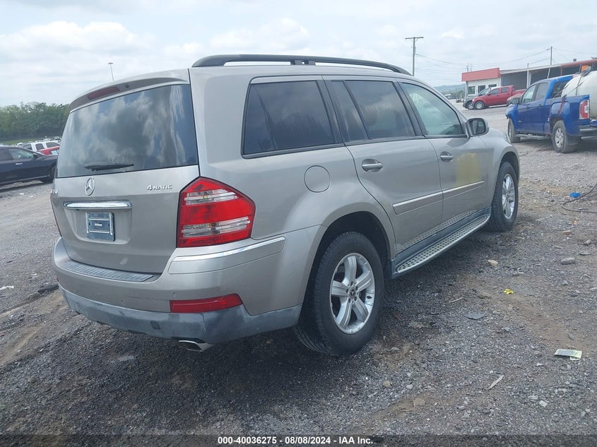 2008 Mercedes-Benz Gl 450 4Matic VIN: 4JGBF71E38A417365 Lot: 40036275