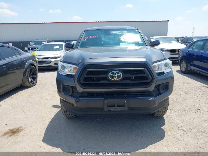 2022 Toyota Tacoma Sr VIN: 3TYAX5GN6NT048609 Lot: 40036321