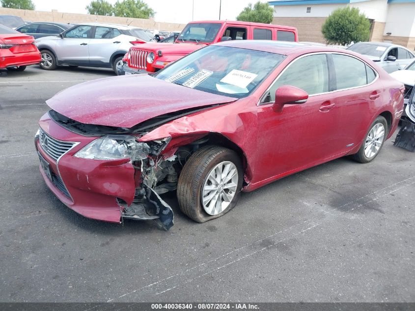 2013 Lexus Es 300H VIN: JTHBW1GG1D2036787 Lot: 40036340