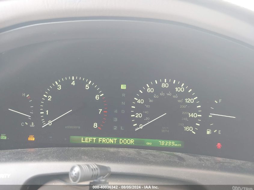 1998 Lexus Ls 400 VIN: JT8BH28F2W0117088 Lot: 40036342