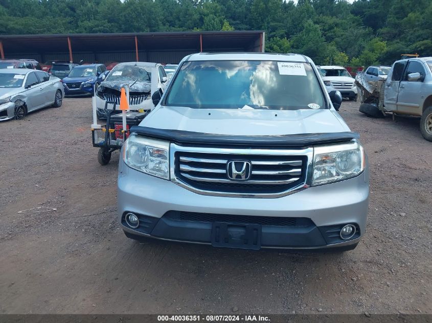 2013 Honda Pilot Ex-L VIN: 5FNYF3H51DB024818 Lot: 40036351