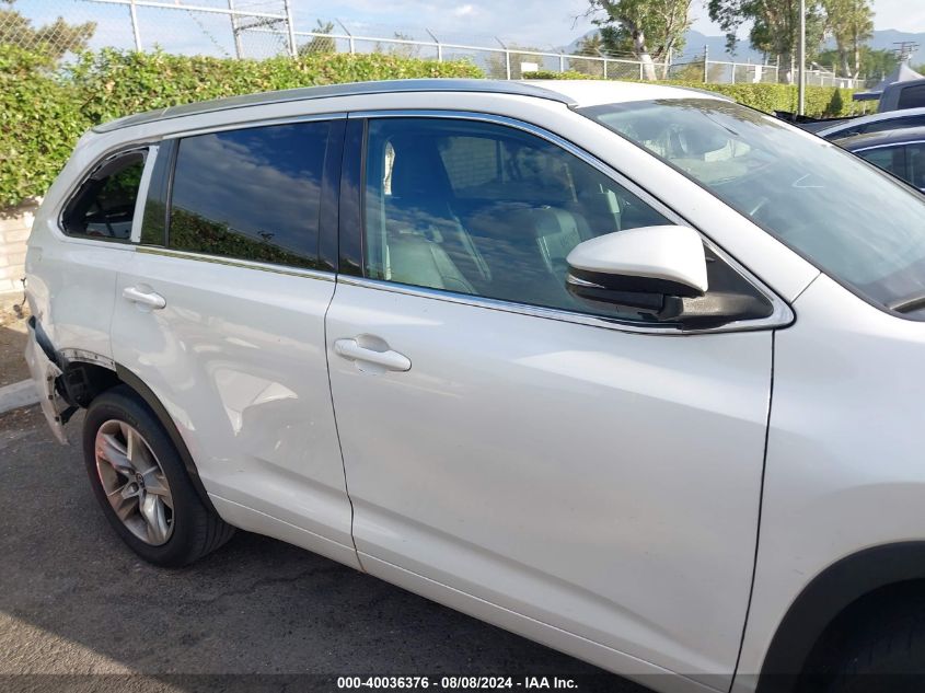 2017 Toyota Highlander Limited VIN: 5TDYZRFH5HS209026 Lot: 40036376
