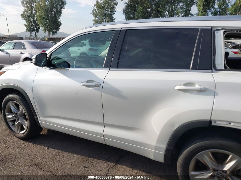 2017 Toyota Highlander Limited VIN: 5TDYZRFH5HS209026 Lot: 40036376