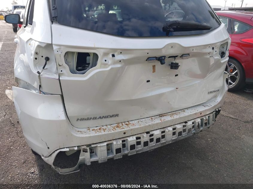 2017 Toyota Highlander Limited VIN: 5TDYZRFH5HS209026 Lot: 40036376