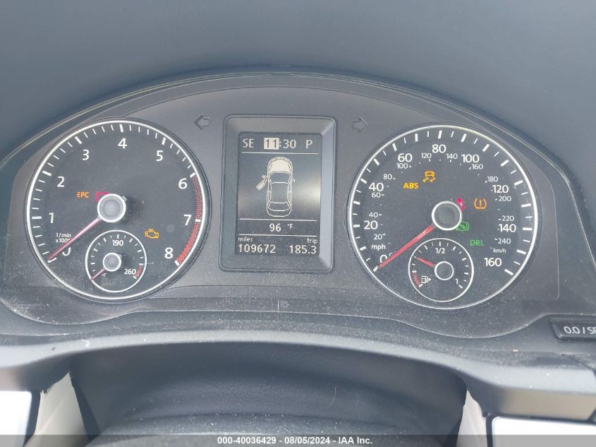 2012 Volkswagen Eos Komfort VIN: WVWBW7AHXCV007193 Lot: 40036429