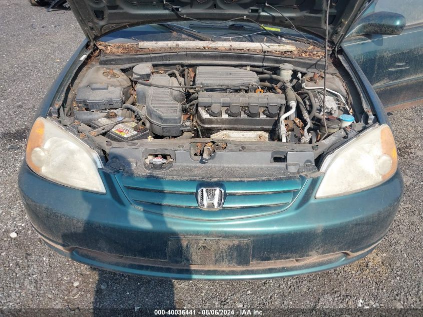 2HGES267X1H530524 | 2001 HONDA CIVIC