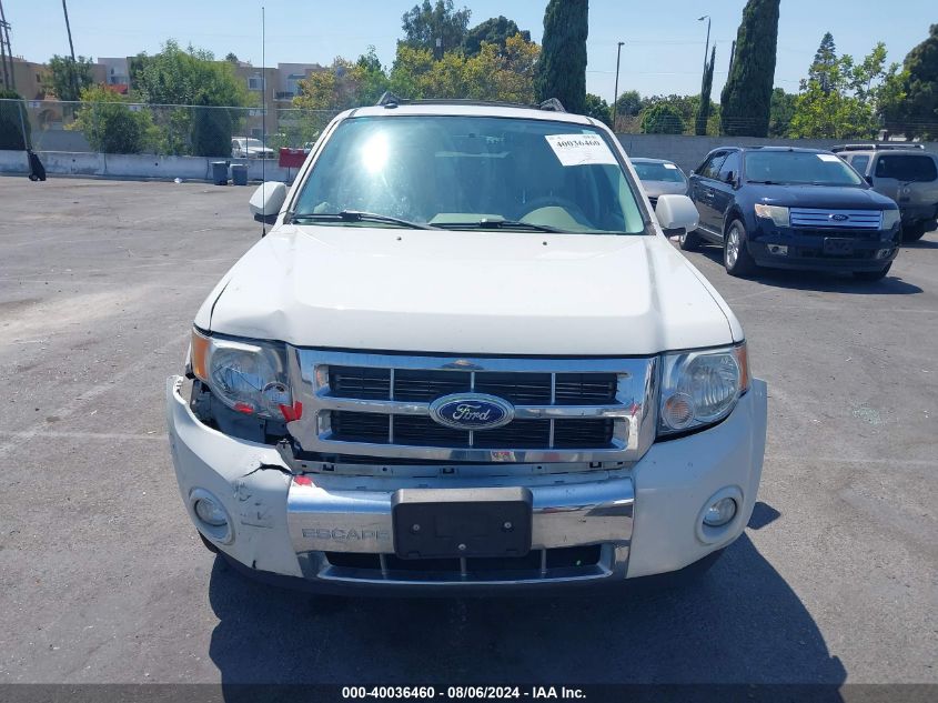 2010 Ford Escape Limited VIN: 1FMCU9EG4AKA72607 Lot: 40036460
