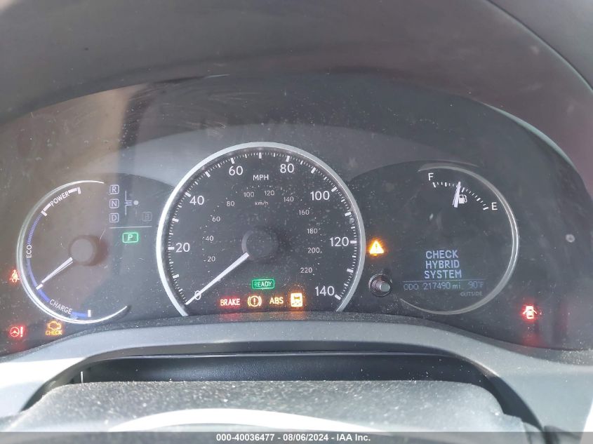 2013 Lexus Ct 200 VIN: JTHKD5BH3D2162744 Lot: 40036477