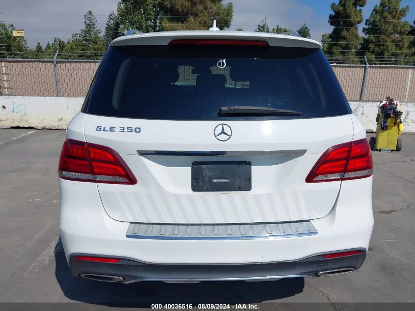 2016 Mercedes-Benz Gle 350 VIN: 4JGDA5JB3GA665633 Lot: 40036516