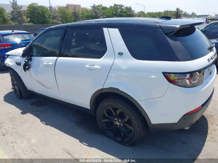 2017 Land Rover Discovery Sport Se VIN: SALCP2BG1HH655126 Lot: 40036529