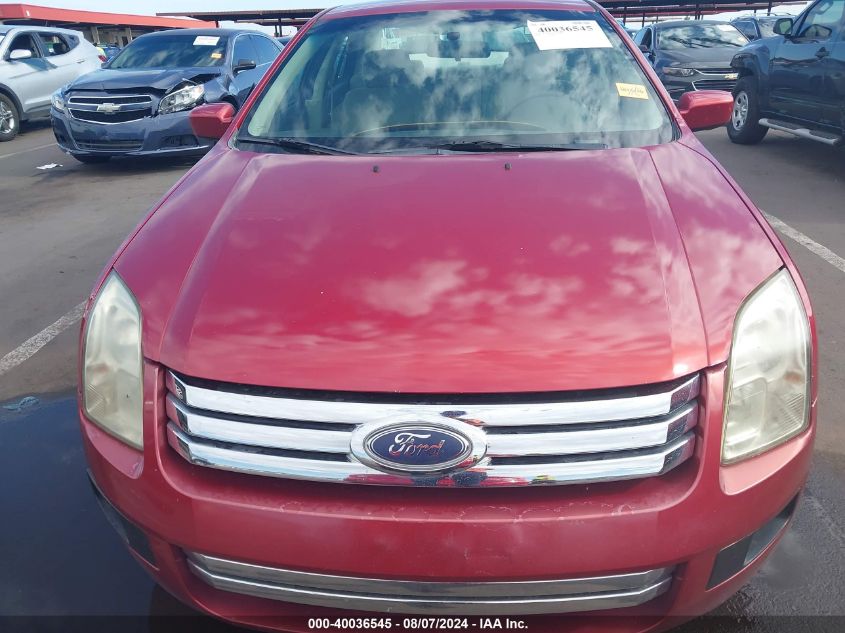 2006 Ford Fusion Se VIN: 3FAFP07126R109000 Lot: 40036545