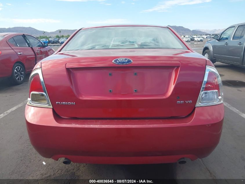 2006 Ford Fusion Se VIN: 3FAFP07126R109000 Lot: 40036545