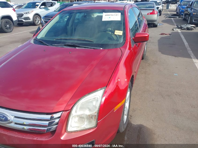 2006 Ford Fusion Se VIN: 3FAFP07126R109000 Lot: 40036545