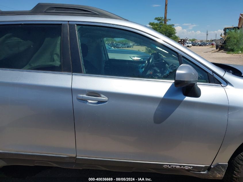 2018 Subaru Outback 2.5I Premium VIN: 4S4BSACCXJ3239596 Lot: 40036669