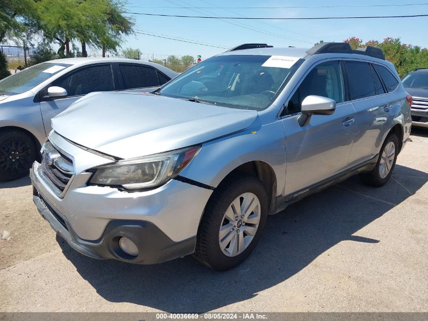 2018 Subaru Outback 2.5I Premium VIN: 4S4BSACCXJ3239596 Lot: 40036669