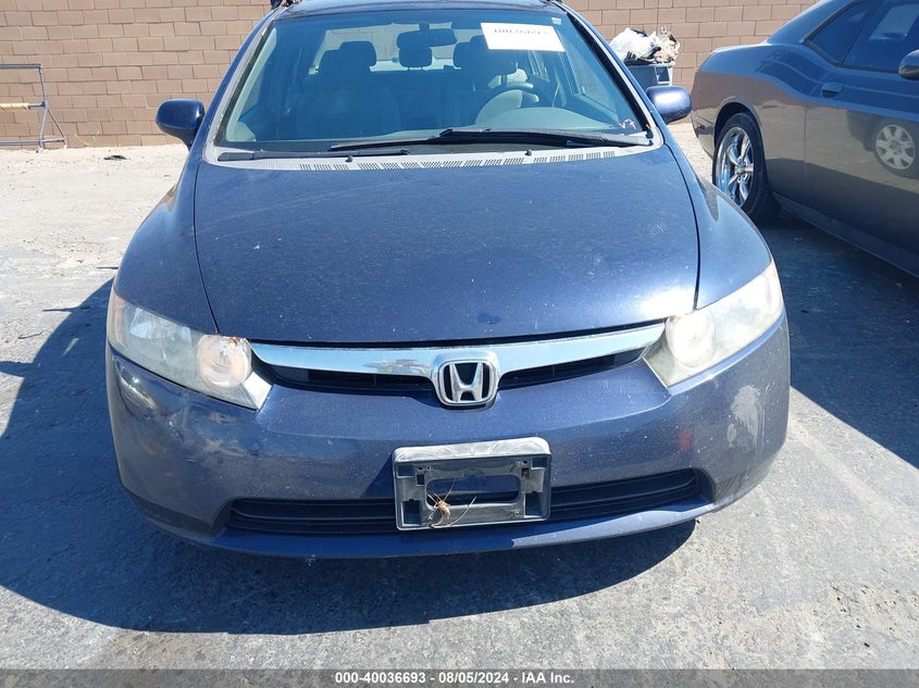 2007 Honda Civic Lx VIN: 1HGFA16537L123916 Lot: 40036693