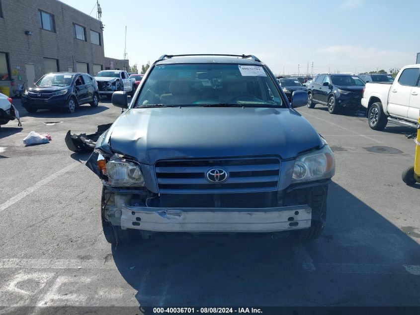 2005 Toyota Highlander V6 VIN: JTEDP21A850083826 Lot: 40036701