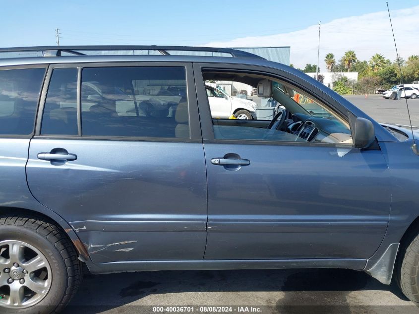 2005 Toyota Highlander V6 VIN: JTEDP21A850083826 Lot: 40036701