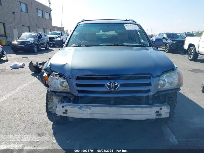 2005 Toyota Highlander V6 VIN: JTEDP21A850083826 Lot: 40036701