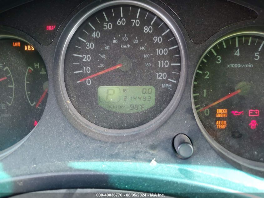 2006 Subaru Forester 2.5X VIN: JF1SG63656H743860 Lot: 40036770