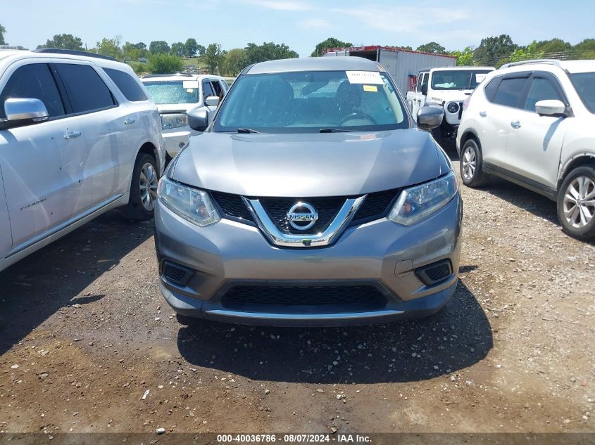 2016 Nissan Rogue S VIN: KNMAT2MV5GP703379 Lot: 40036786