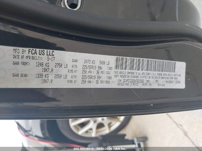 2012 Dodge Journey Crew VIN: 3C4PDCDG9CT178007 Lot: 40036818