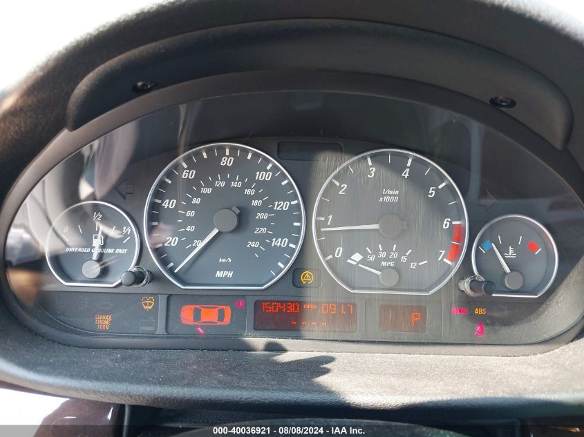 2001 BMW 330Ci VIN: WBABN53411JU35169 Lot: 40036921