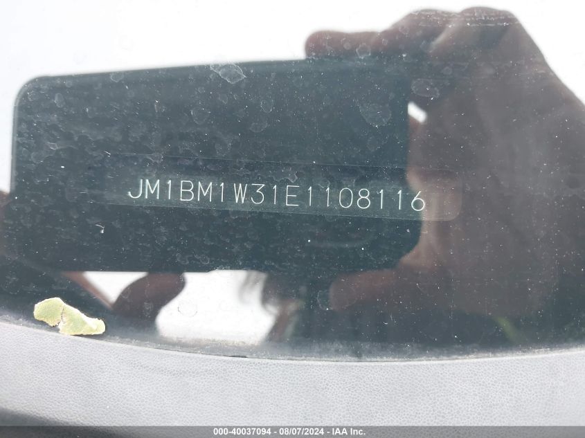 2014 Mazda 3 Grand Touring VIN: JM1BM1W31E1108116 Lot: 40037094