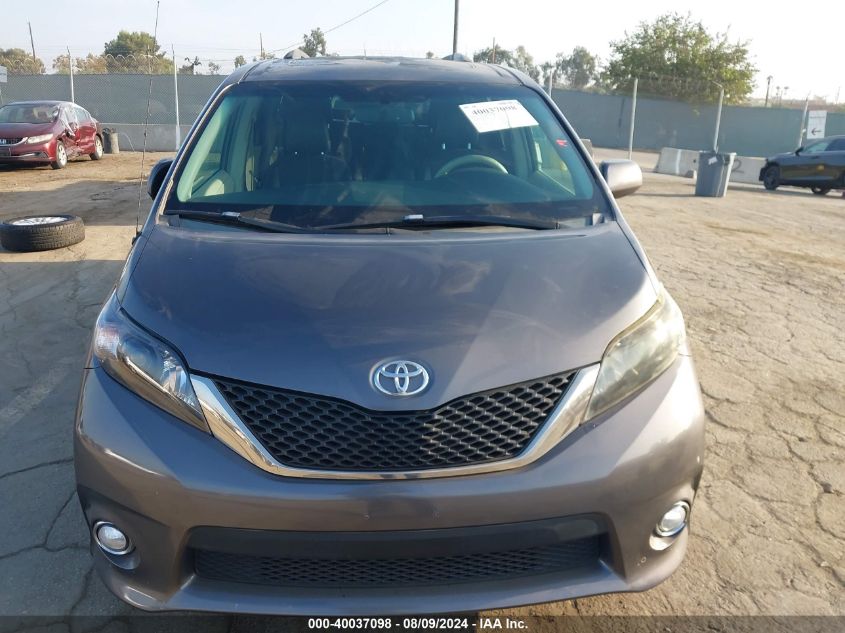 2012 Toyota Sienna Se 8 Passenger VIN: 5TDXK3DC6CS180231 Lot: 40037098