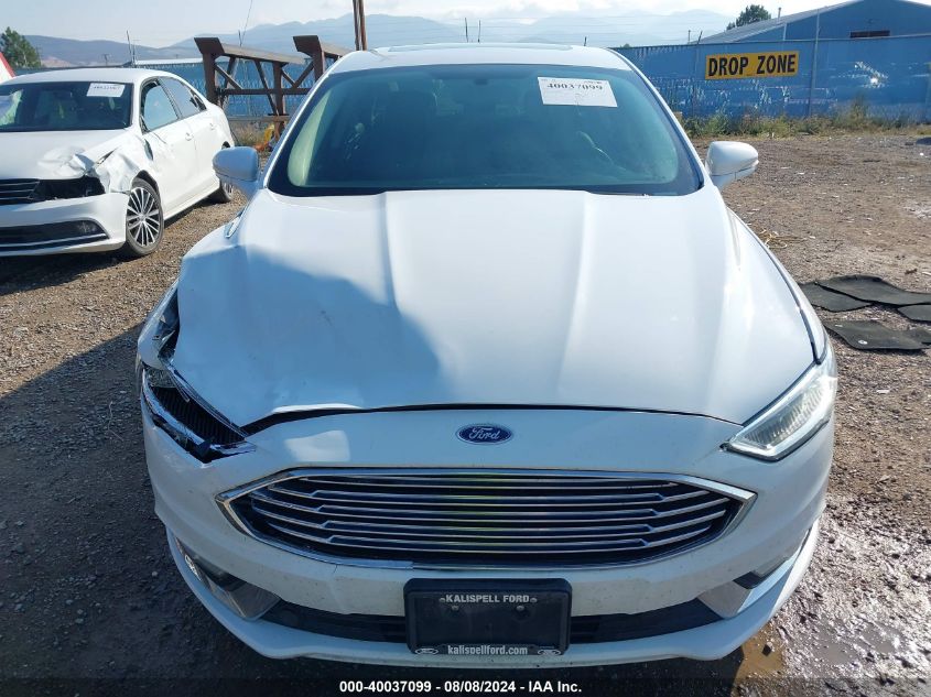 2017 Ford Fusion Se VIN: 3FA6P0T90HR277989 Lot: 40037099