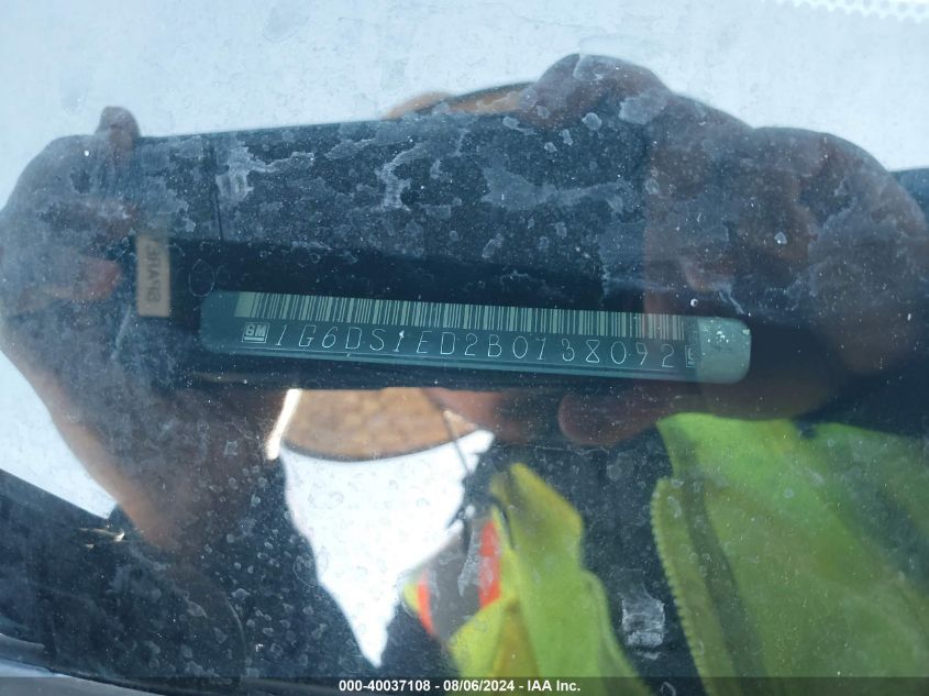 2011 Cadillac Cts Premium VIN: 1G6DS1ED2B0138092 Lot: 40037108