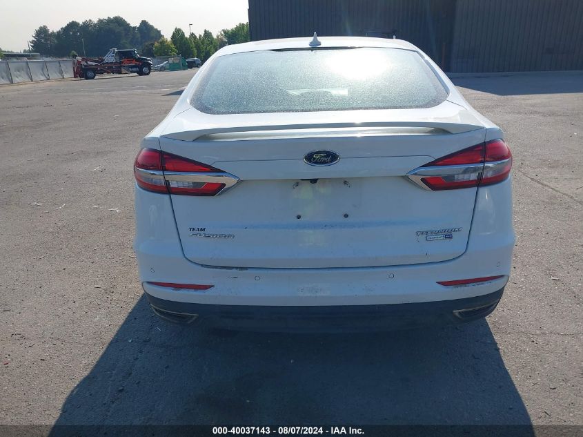 2019 Ford Fusion Titanium VIN: 3FA6P0D92KR256891 Lot: 40037143