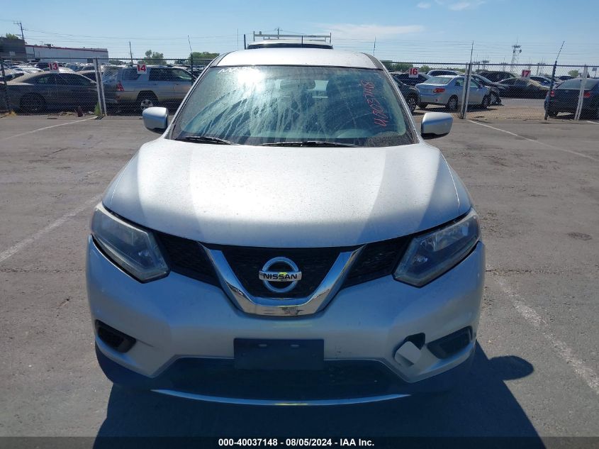 2016 Nissan Rogue S VIN: KNMAT2MV2GP657817 Lot: 40037148
