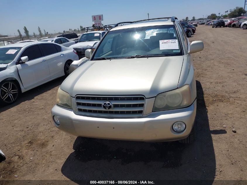 2003 Toyota Highlander Limited V6 VIN: JTEGF21A130099122 Lot: 40037165