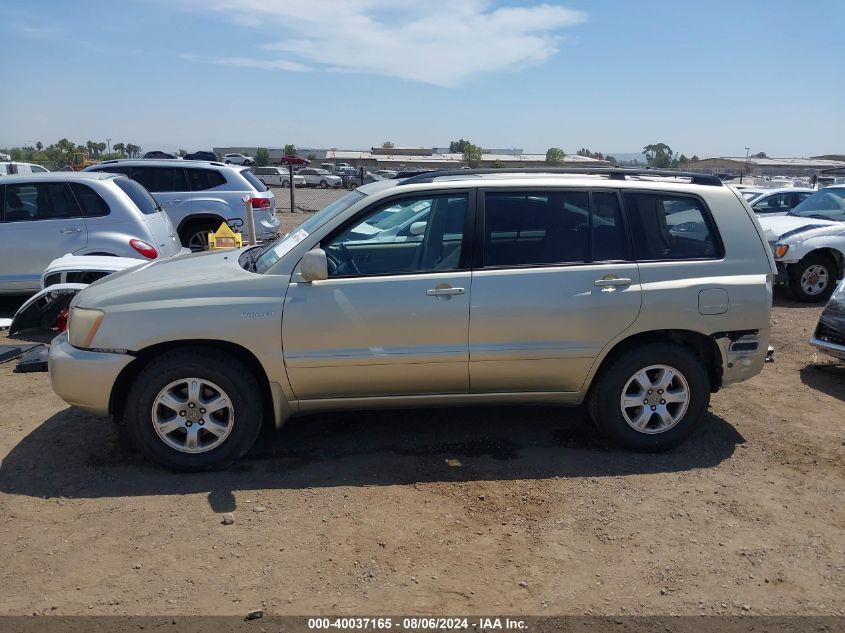 2003 Toyota Highlander Limited V6 VIN: JTEGF21A130099122 Lot: 40037165