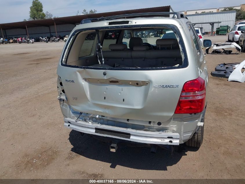 2003 Toyota Highlander Limited V6 VIN: JTEGF21A130099122 Lot: 40037165