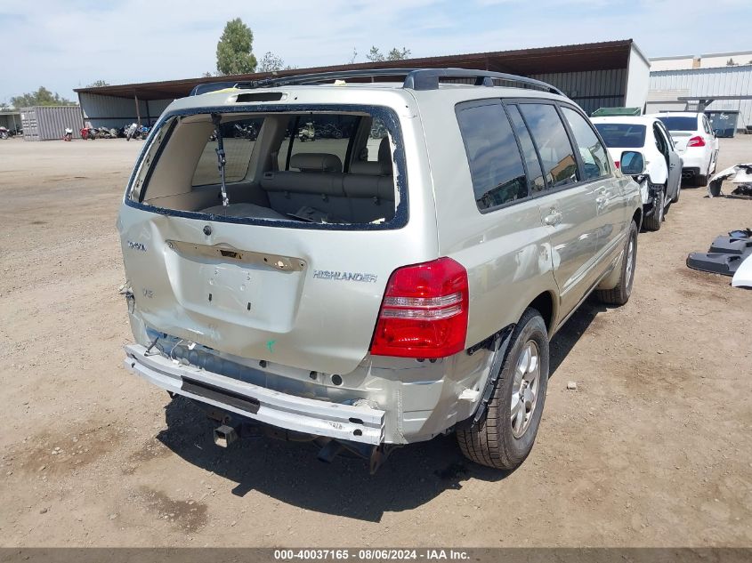 2003 Toyota Highlander Limited V6 VIN: JTEGF21A130099122 Lot: 40037165