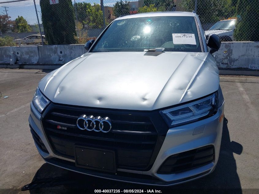 2019 Audi Sq5 3.0T Premium VIN: WA1B4AFY6K2076615 Lot: 40037235