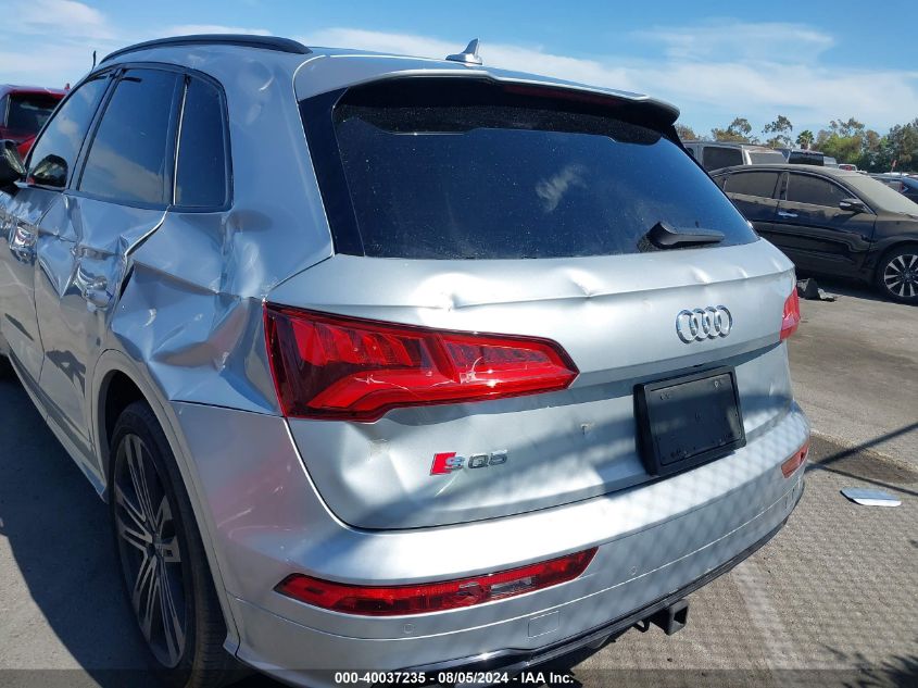 2019 Audi Sq5 3.0T Premium VIN: WA1B4AFY6K2076615 Lot: 40037235