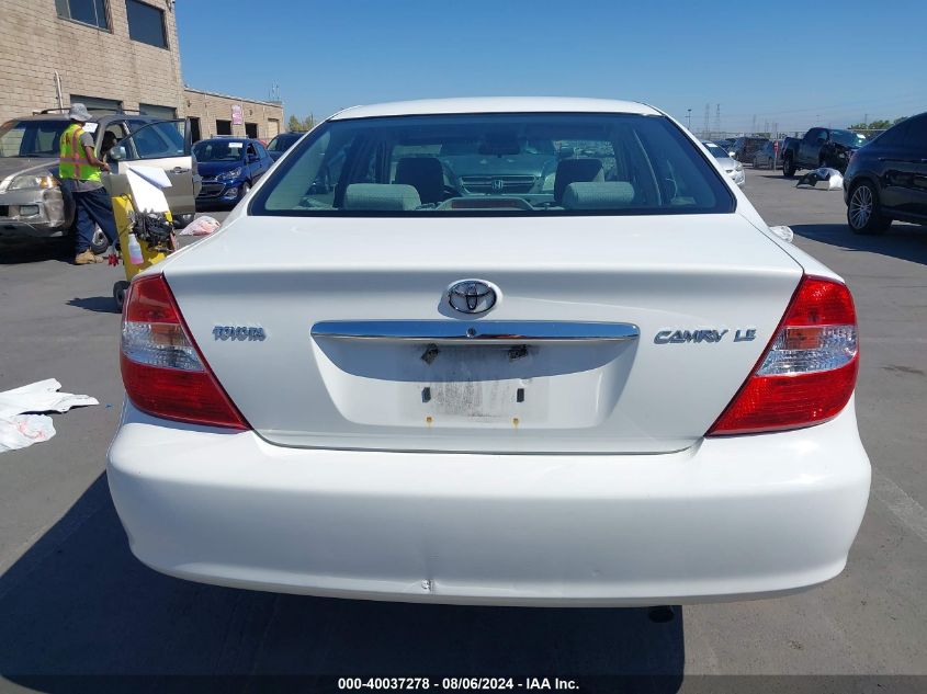 2004 Toyota Camry Le VIN: 4T1BE32K84U326620 Lot: 40037278