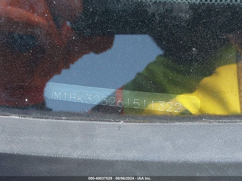 2006 Mazda Mazda3 S Touring VIN: JM1BK323261511322 Lot: 40037529