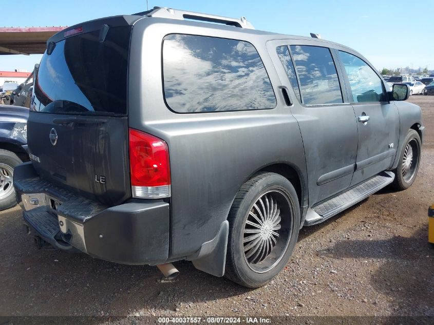 2006 Nissan Armada Le VIN: 5N1AA08A56N721727 Lot: 40668819