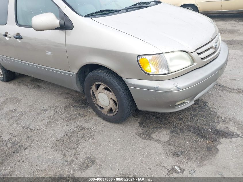 2002 Toyota Sienna Xle VIN: 4T3ZF13C42U457068 Lot: 40037636