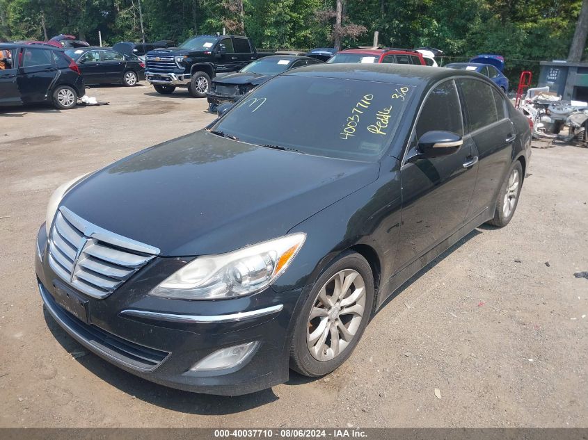 2012 Hyundai Genesis 3.8 VIN: KMHGC4DD4CU184572 Lot: 40037710