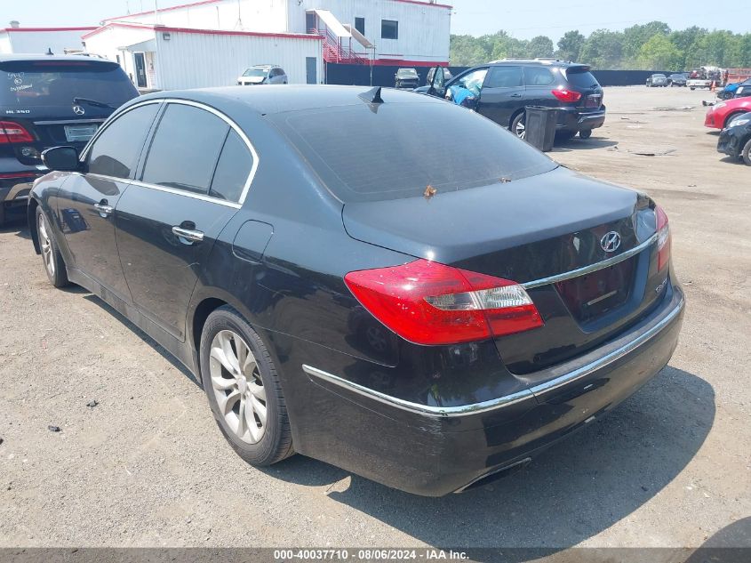 2012 Hyundai Genesis 3.8 VIN: KMHGC4DD4CU184572 Lot: 40037710